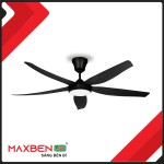 Quạt trần đèn 5 cánh Happy serries Maxben