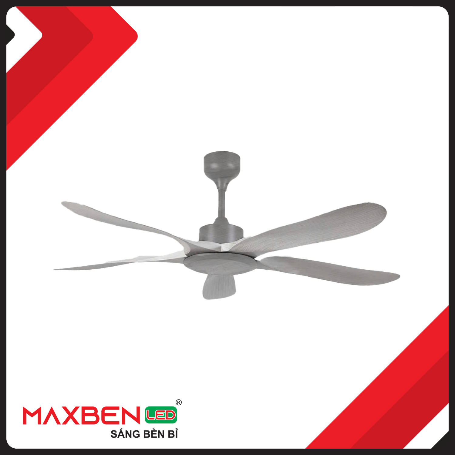 Quạt trần đèn 5 cánh Maxben(Bản tiêu chuẩn)