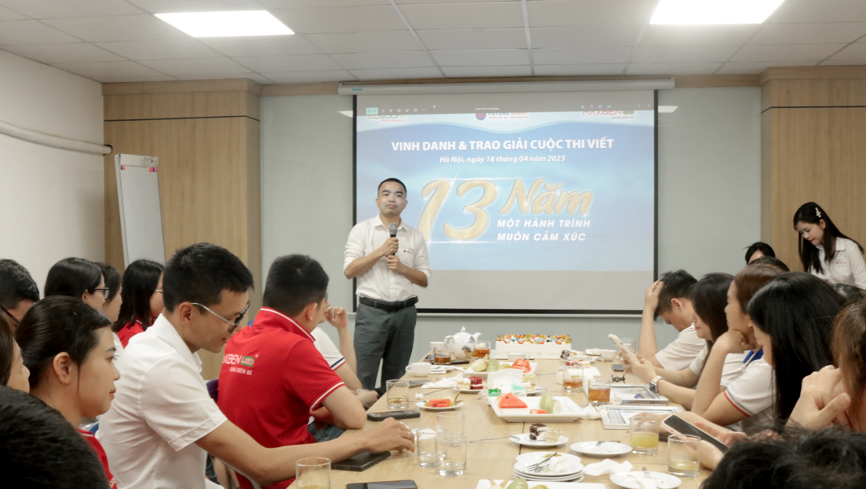 Ông Lê Cảnh Tuyên - Tổng Giám Đốc Future Light phát biểu tại chương trình kỷ niệm 13 năm sinh nhật