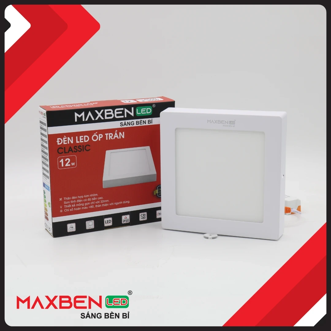 Đèn LED ốp trần Classic Maxben