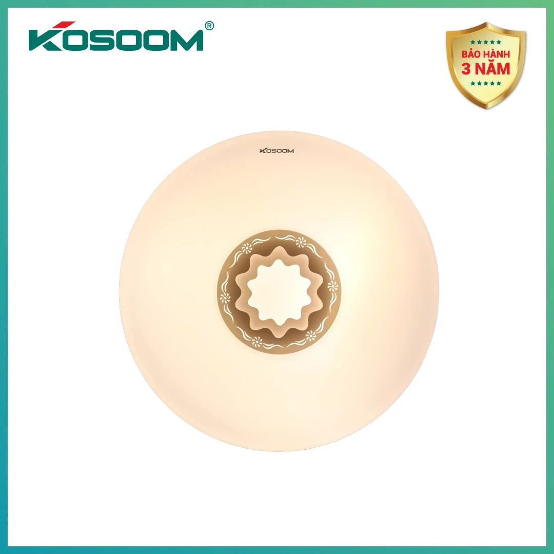 Đèn LED ốp trần Mẫu Đơn Kosoom