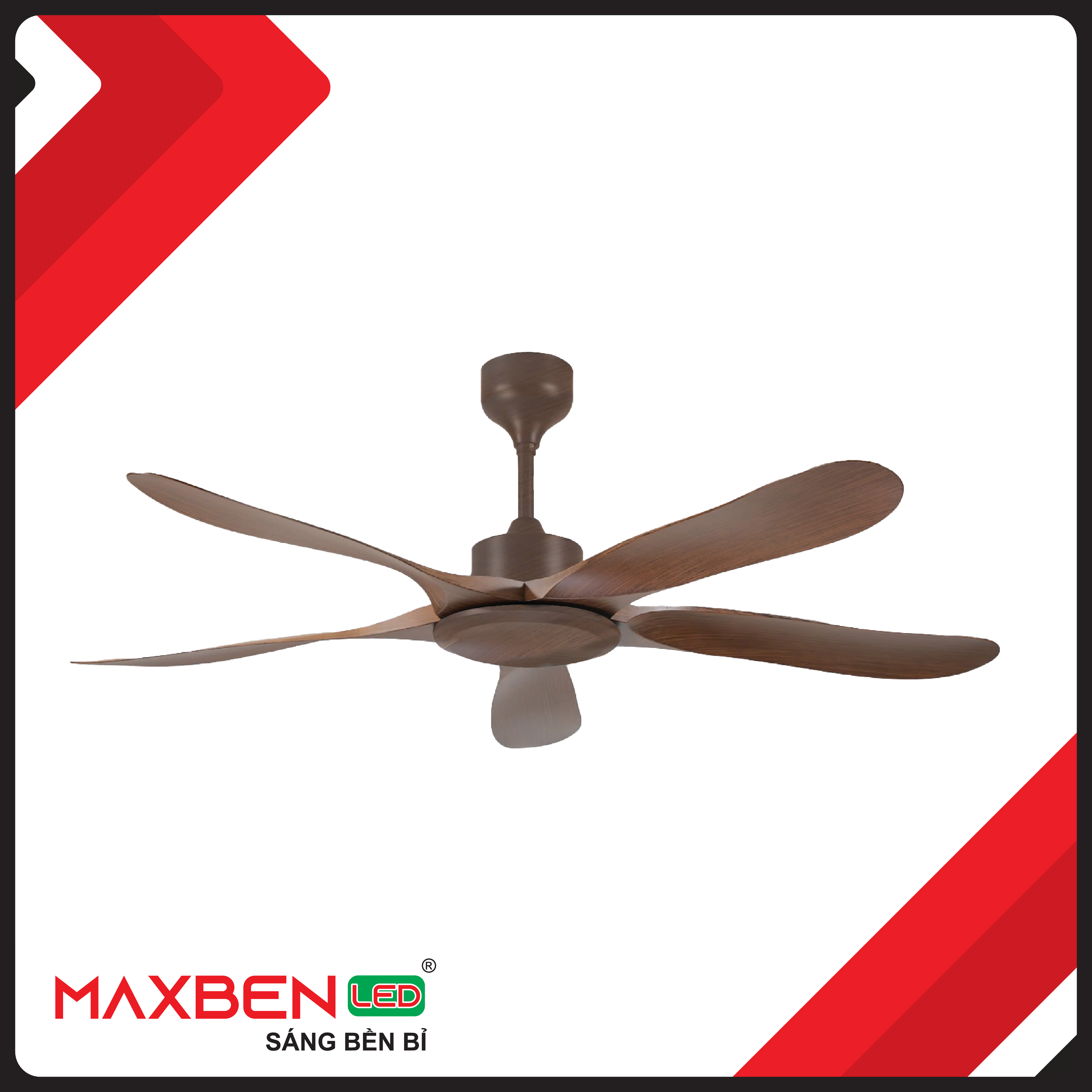 Quạt trần 5 cánh vân gỗ M203